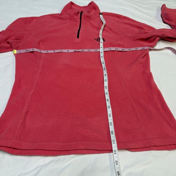 The North Face Women’s 1/4 Zip Fleece Pullover Pink Medium EUC - Picture 7 of 9